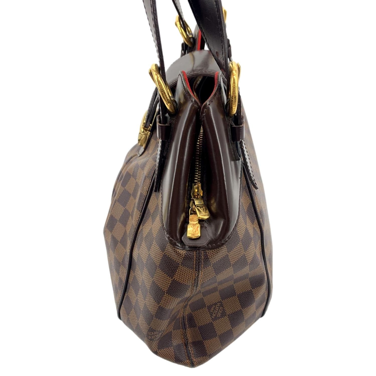 LOUIS VUITTON Sistina GM Damier Ebene Shoulder Bag Brown - Image 4