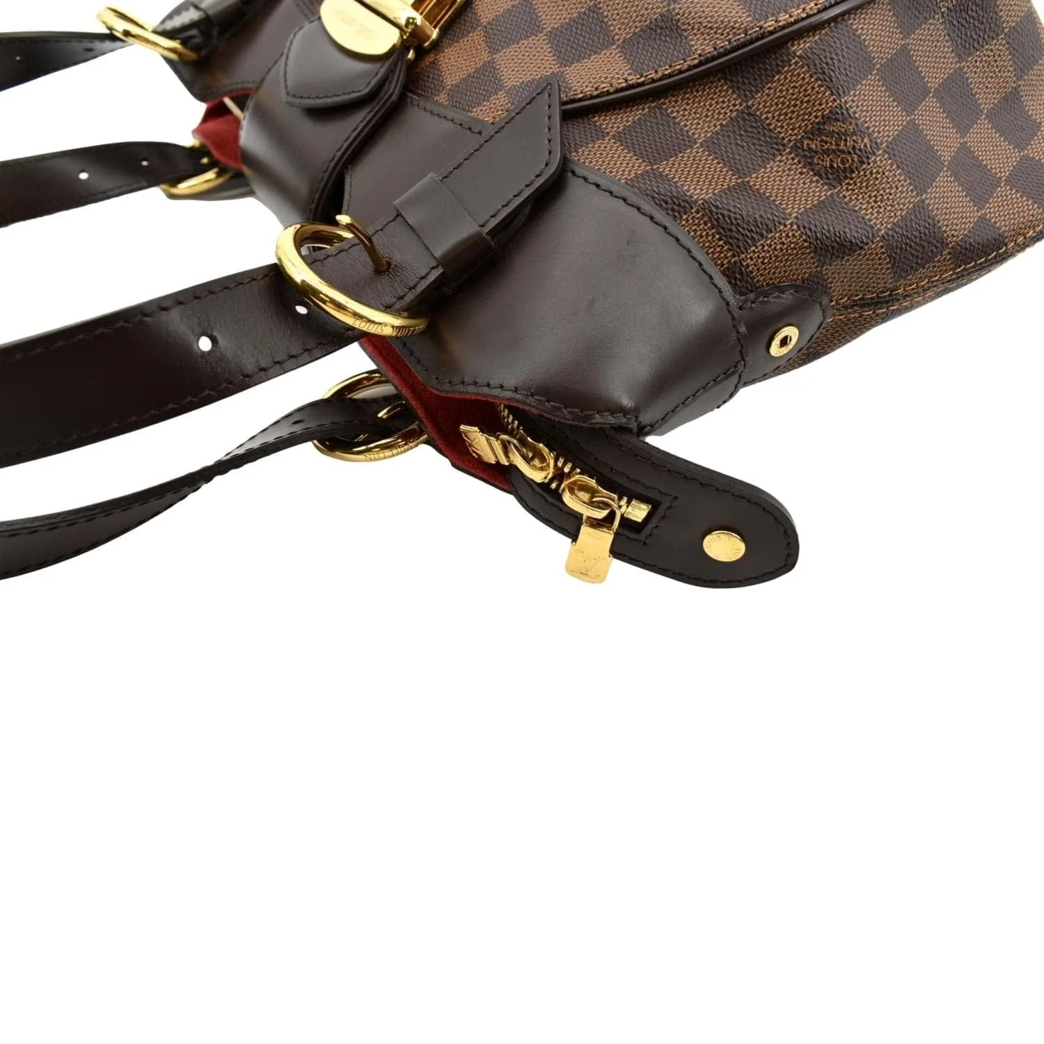 LOUIS VUITTON Women Sistina PM Damier Ebene Shoulder Bag Brown - Image 5