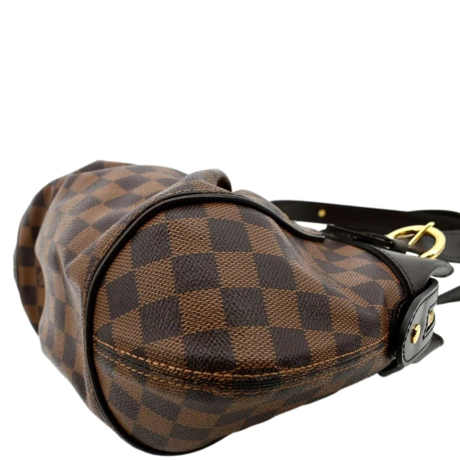 LOUIS VUITTON Women Sistina PM Damier Ebene Shoulder Bag Brown - Image 7