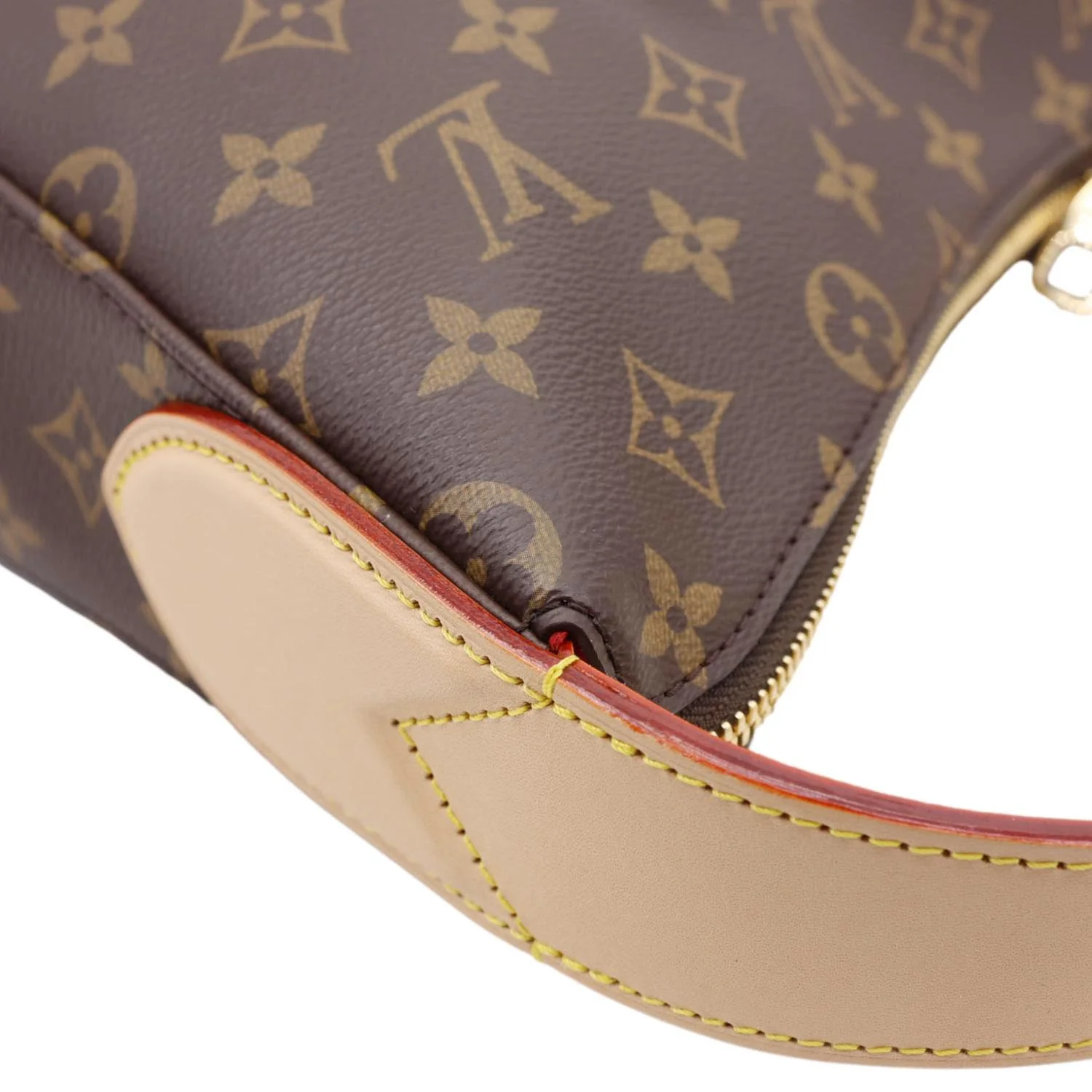 LOUIS VUITTON Slouchy MM Monogram Canvas Hobo Bag Brown - Image 5