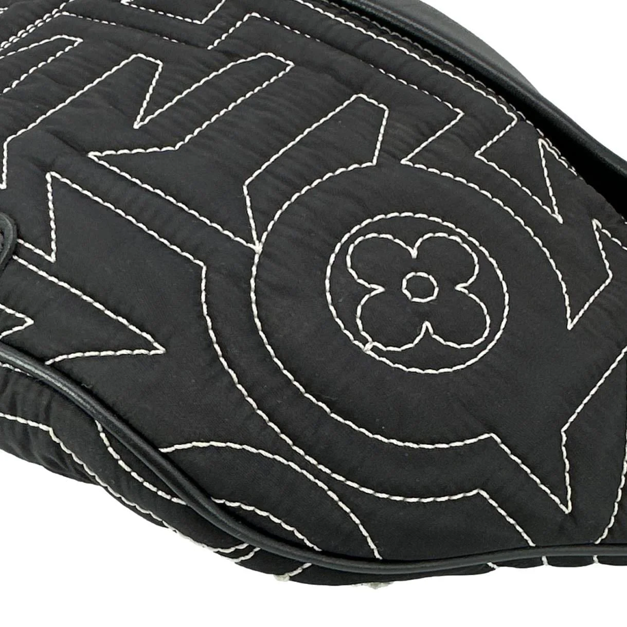 LOUIS VUITTON Snow Discovery PM Nylon Bumbag Black - Image 8