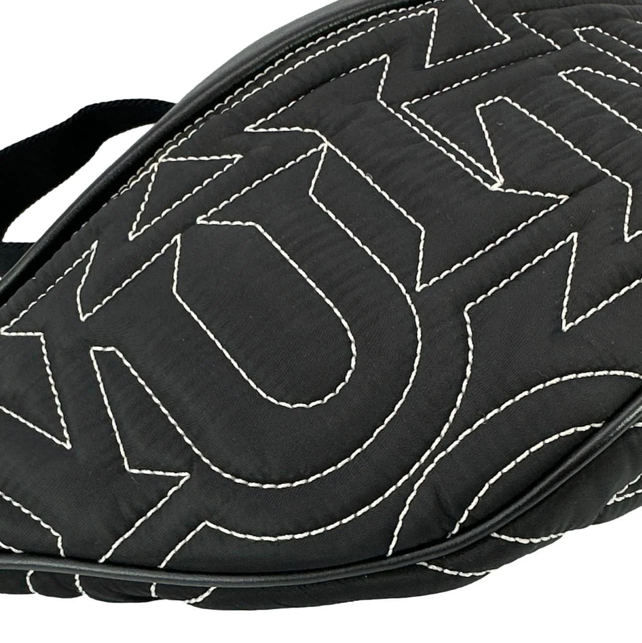 LOUIS VUITTON Snow Discovery PM Nylon Bumbag Black - Image 9