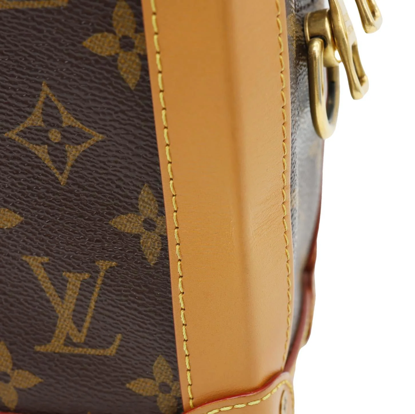 LOUIS VUITTON Soft Trunk Monogram Canvas Shoulder Bag Brown - Image 15