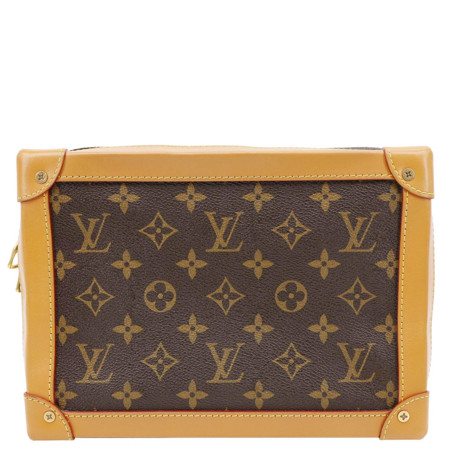 LOUIS VUITTON Soft Trunk Monogram Canvas Shoulder Bag Brown - Image 4