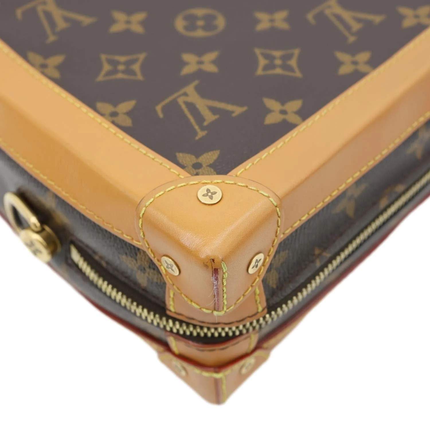 LOUIS VUITTON Soft Trunk Monogram Canvas Shoulder Bag Brown - Image 7