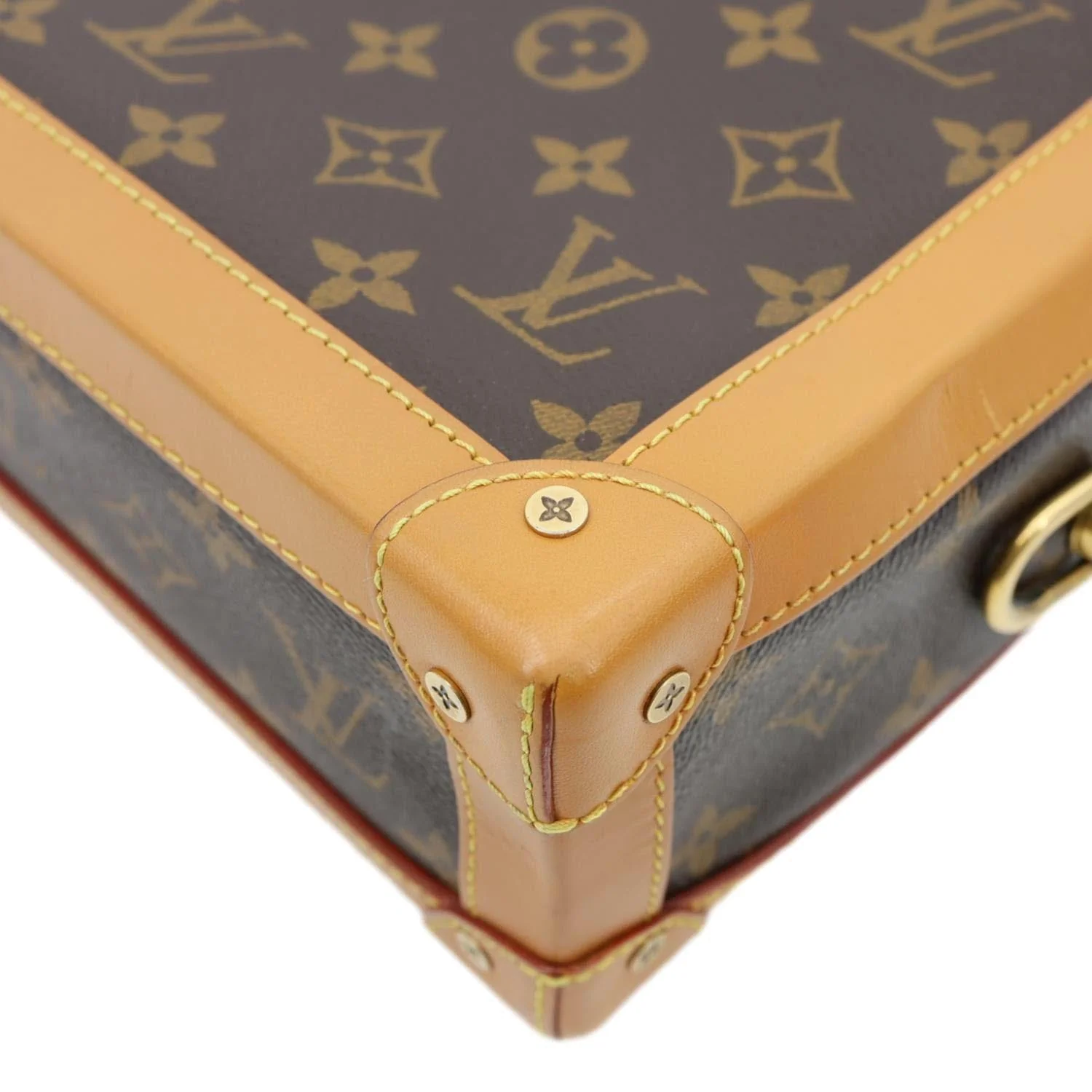 LOUIS VUITTON Soft Trunk Monogram Canvas Shoulder Bag Brown - Image 9