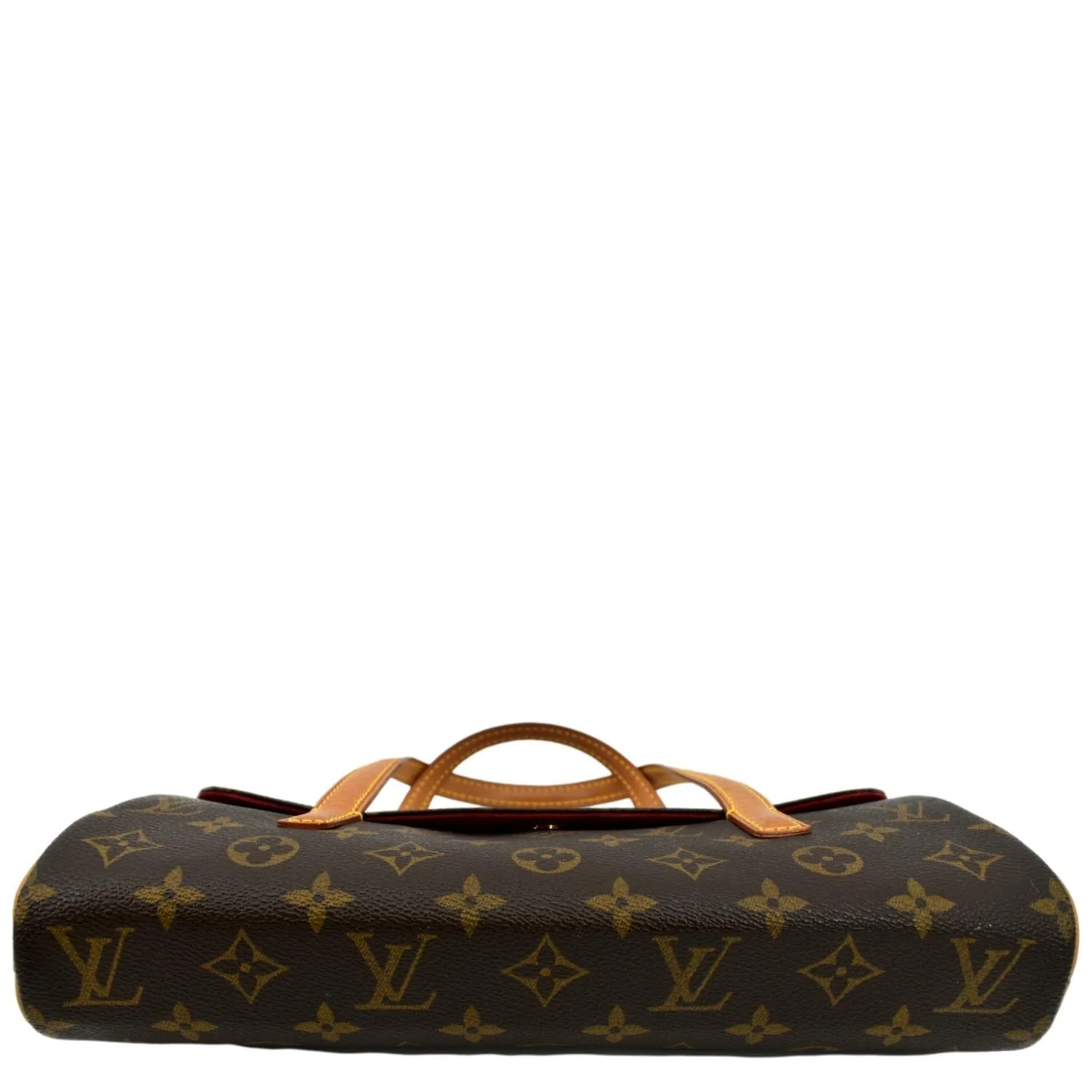 LOUIS VUITTON Sonatine Monogram Canvas Satchel Bag Brown - Image 8