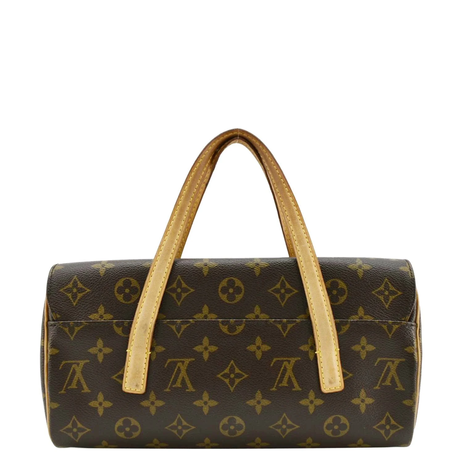 LOUIS VUITTON Sonatine Monogram Canvas Satchel Bag Brown - Image 4