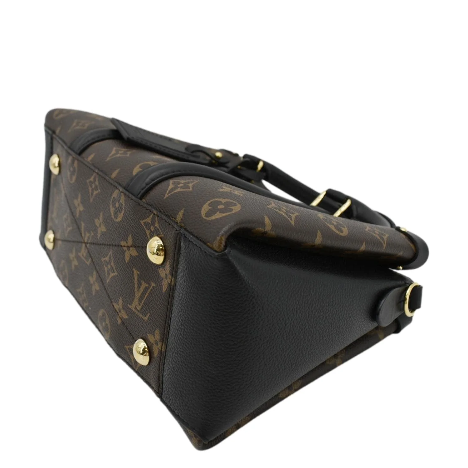 LOUIS VUITTON Soufflot BB Monogram Leather Shoulder Bag Black - Image 11