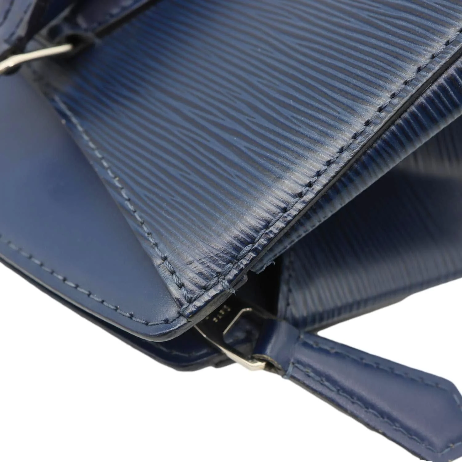 LOUIS VUITTON Soufflot NM MM Epi Leather Crossbody Bag Navy Blue - Image 6