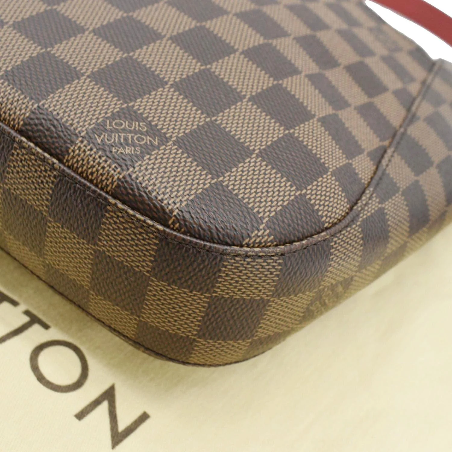 LOUIS VUITTON South Bank Besace Damier Ebene Crossbody Bag Brown - Image 10