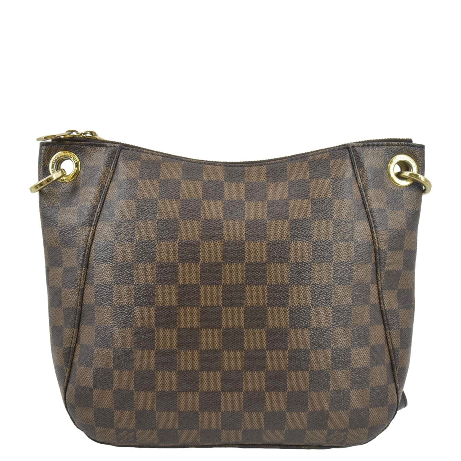 LOUIS VUITTON South Bank Besace Damier Ebene Crossbody Bag Brown - Image 4