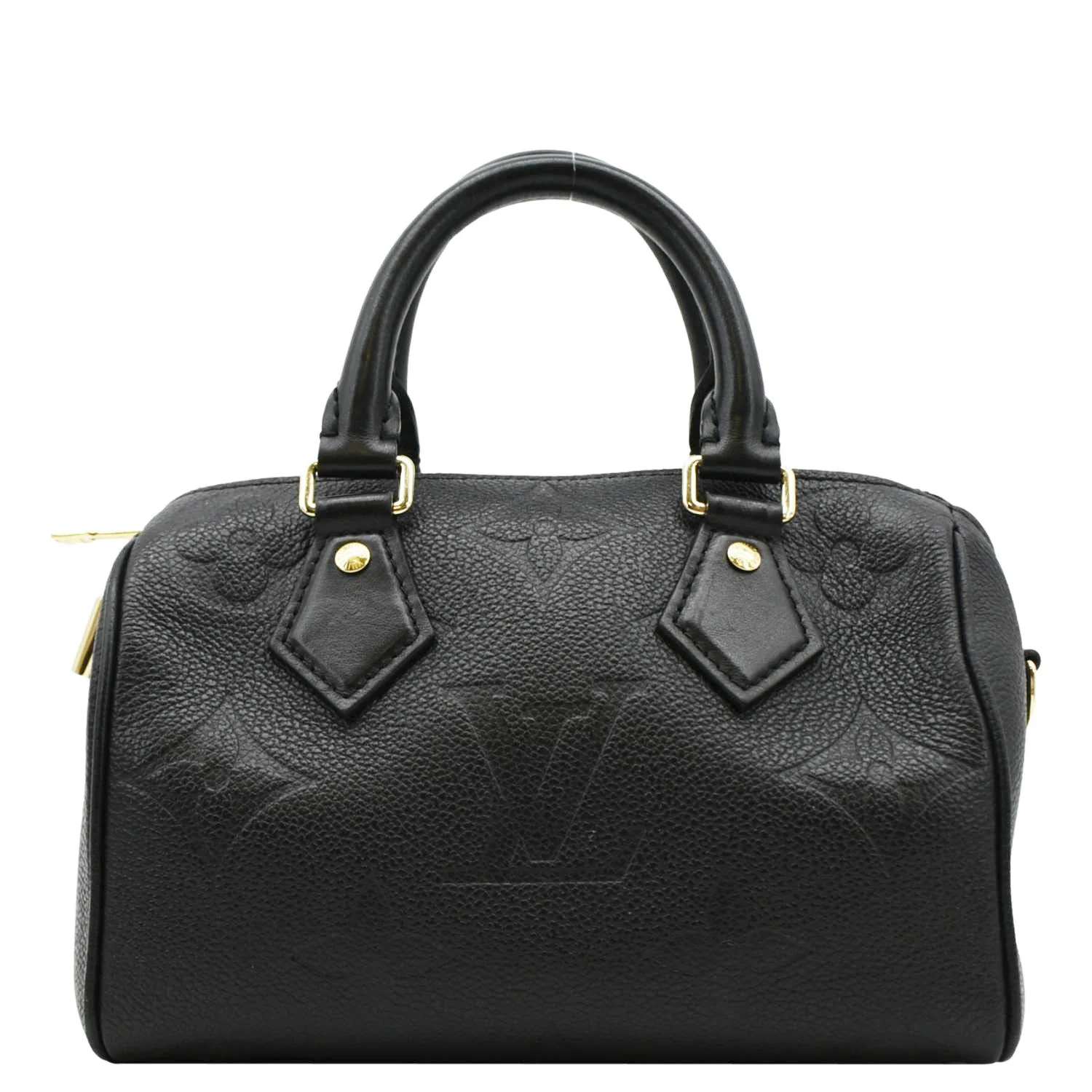 LOUIS VUITTON Speedy 20 Bandouliere Empreinte Leather Shoulder Bag Black - Image 3