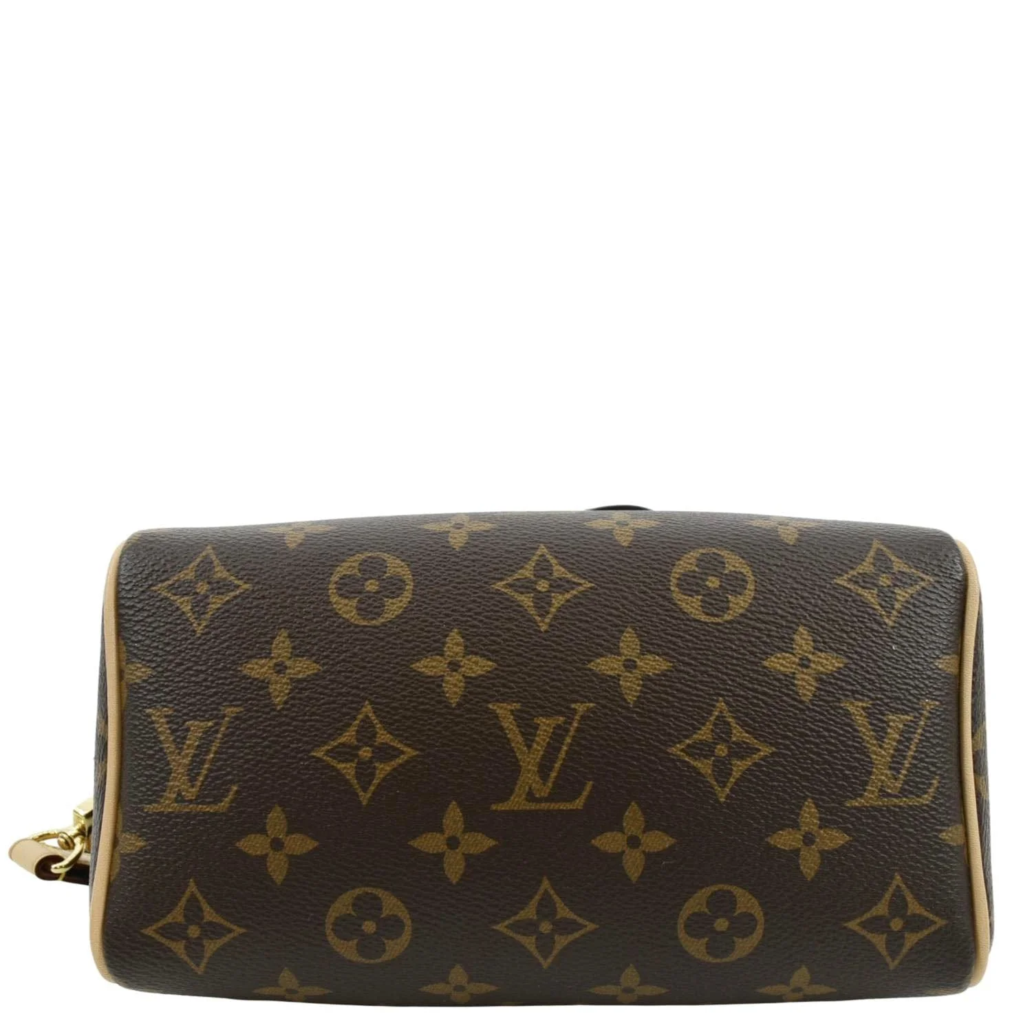 LOUIS VUITTON Speedy 20 Bandouliere Monogram Canvas Satchel Bag Brown - Image 10