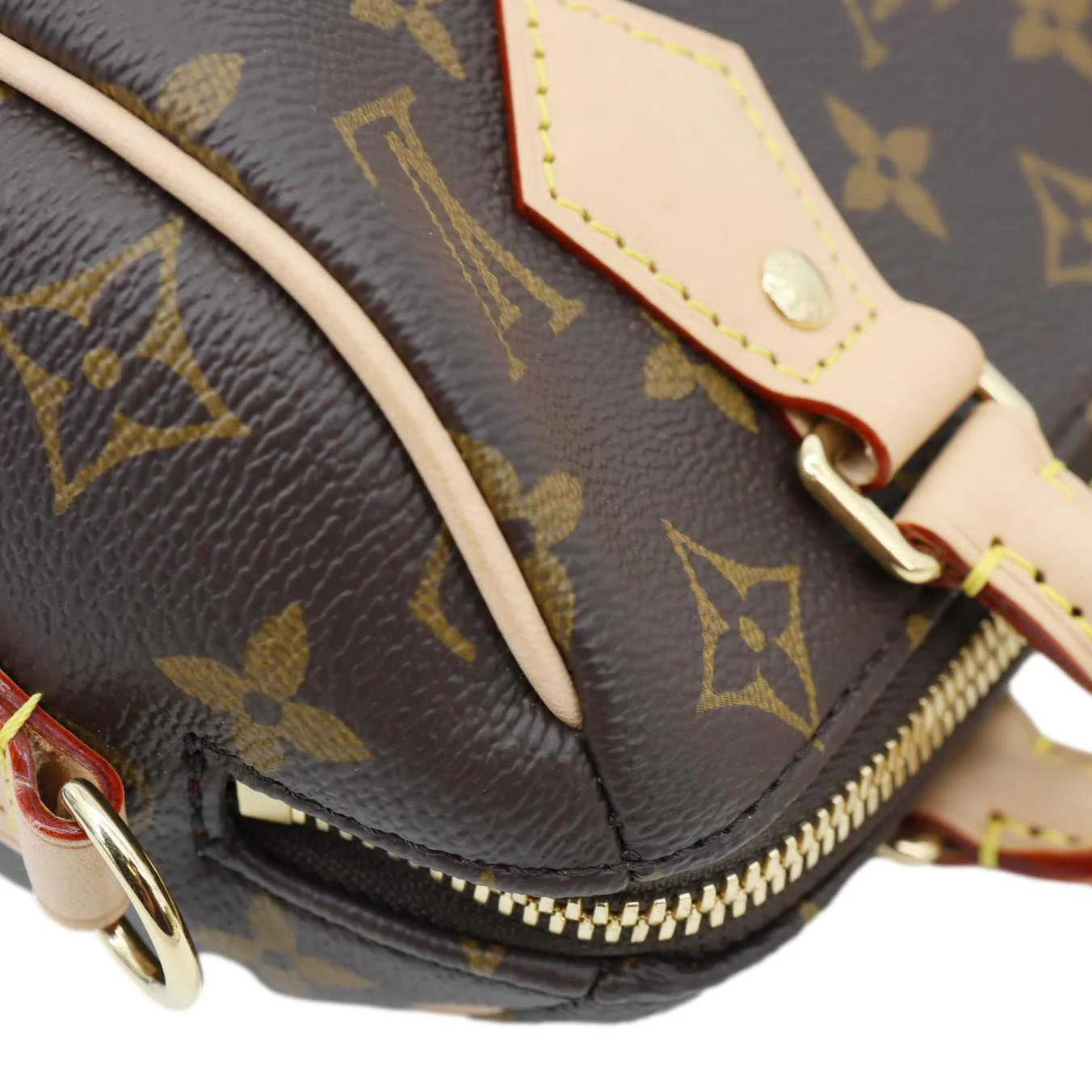 Louis Vuitton Speedy 20 Monogram Canvas Crossbody Bag Brown - Image 7