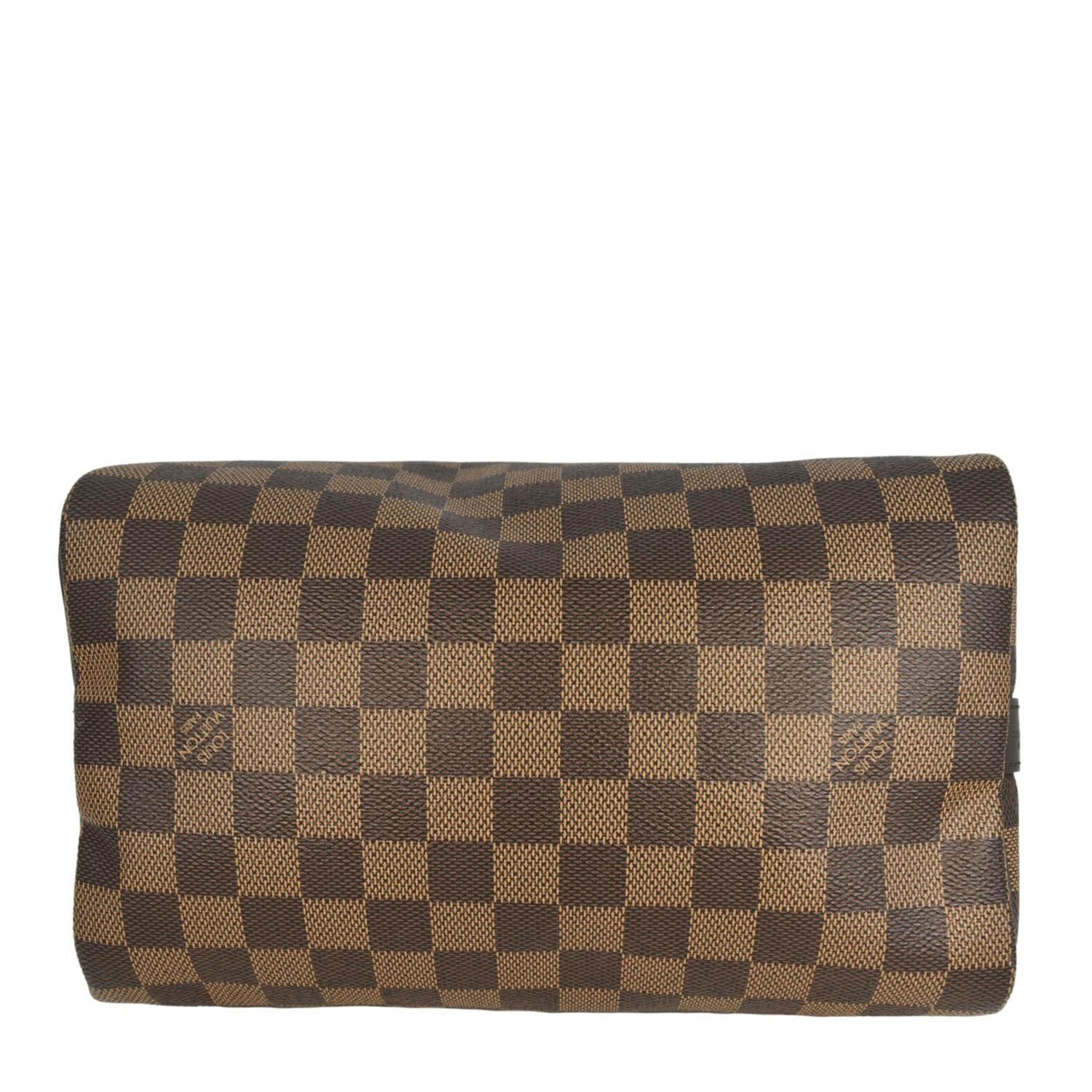 LOUIS VUITTON Speedy 25 Bandouliere Damier Ebene Shoulder Bag Brown - Image 10