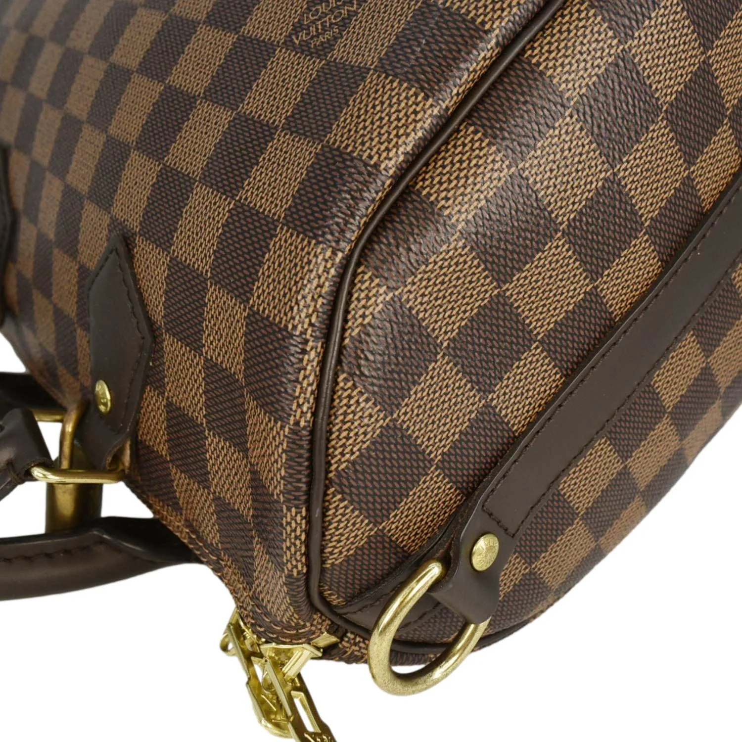 LOUIS VUITTON Speedy 25 Bandouliere Damier Ebene Shoulder Bag Brown - Image 7