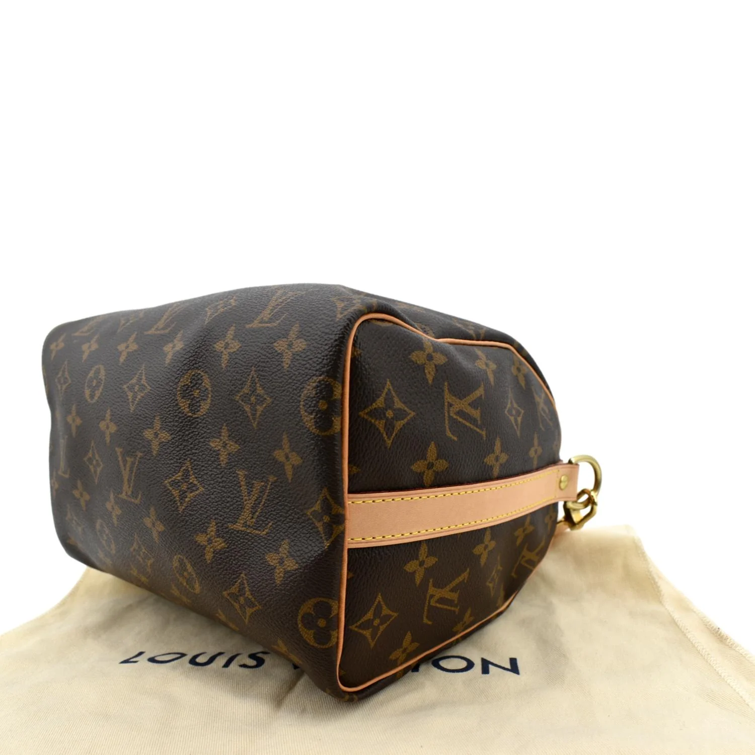 LOUIS VUITTON Speedy 25 Bandouliere Monogram Canvas Shoulder Bag Brown - Image 8