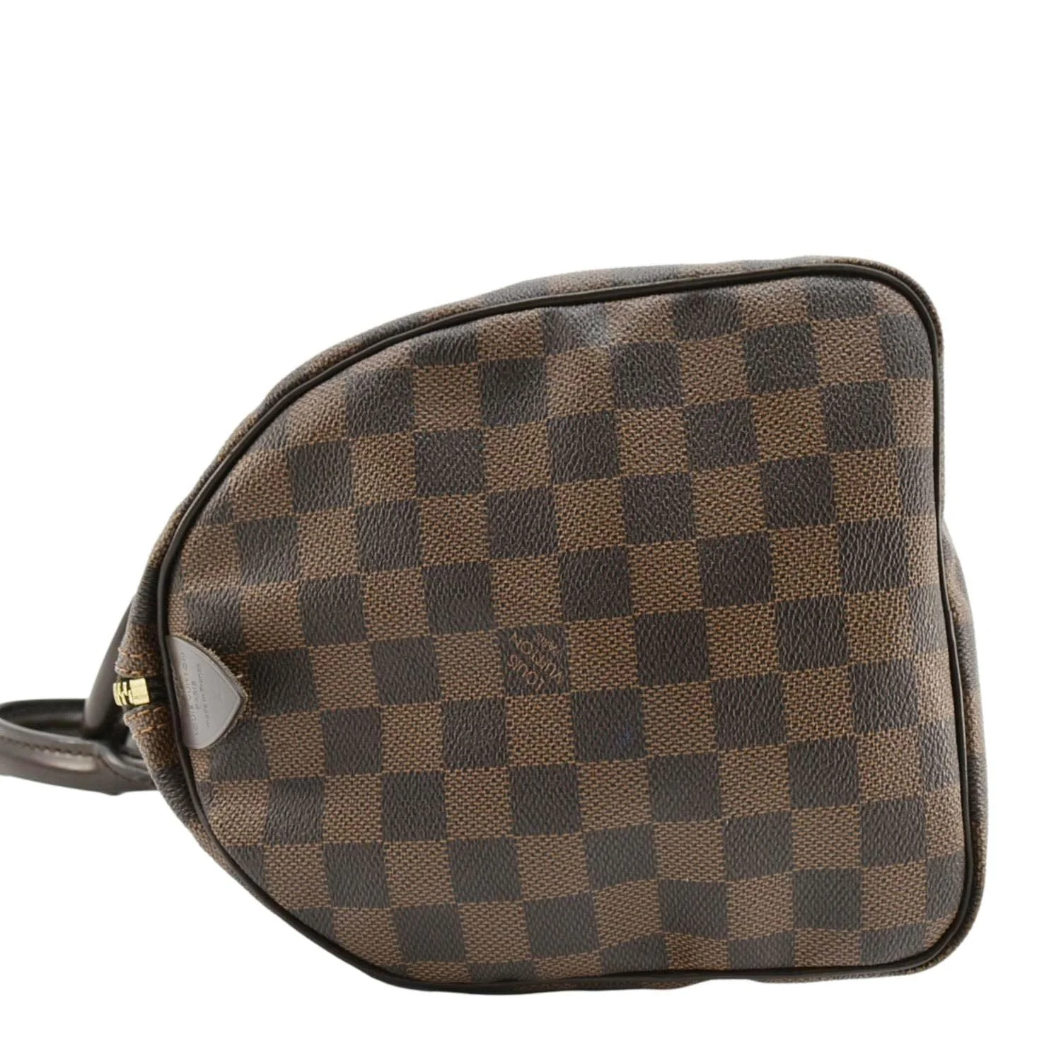 LOUIS VUITTON Speedy 30 Damier Ebene Satchel Bag Brown - Image 10
