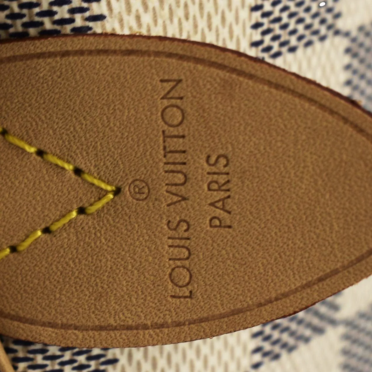 LOUIS VUITTON Speedy 30 Damier Azur Satchel Bag White - Image 5