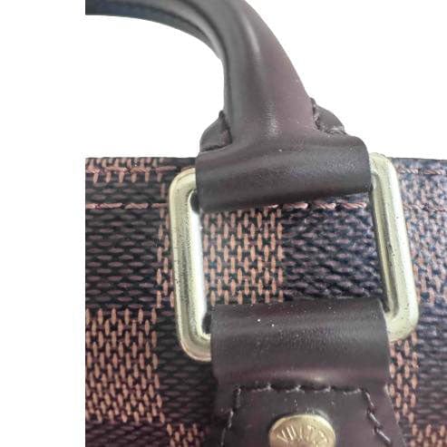 LOUIS VUITTON Speedy 30 Bandouliere Damier Ebene Shoulder Bag Brown - Image 15