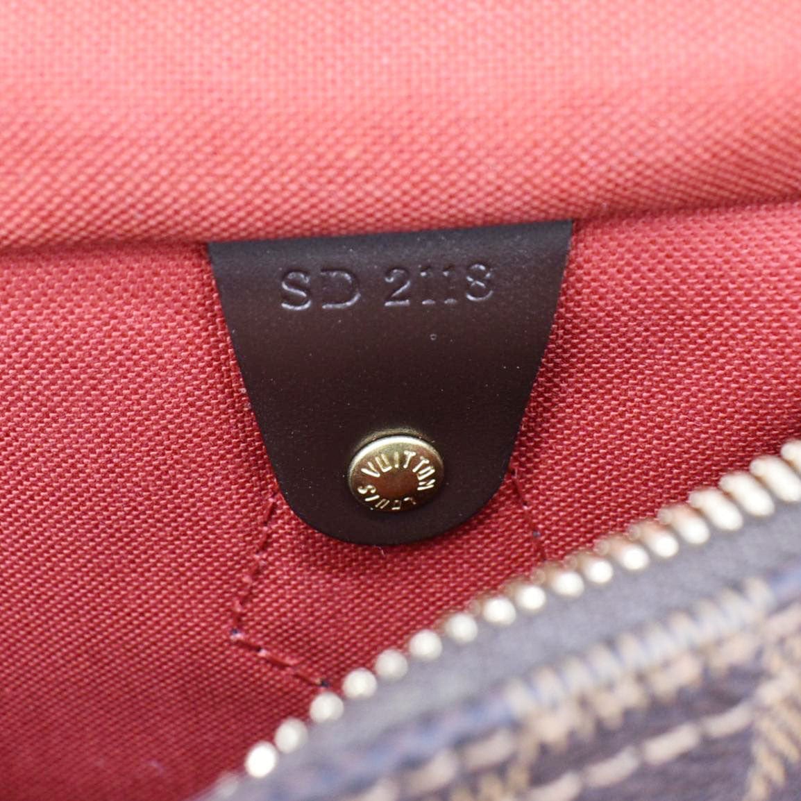 LOUIS VUITTON Speedy 30 Bandouliere Damier Ebene Shoulder Bag Brown - Image 16