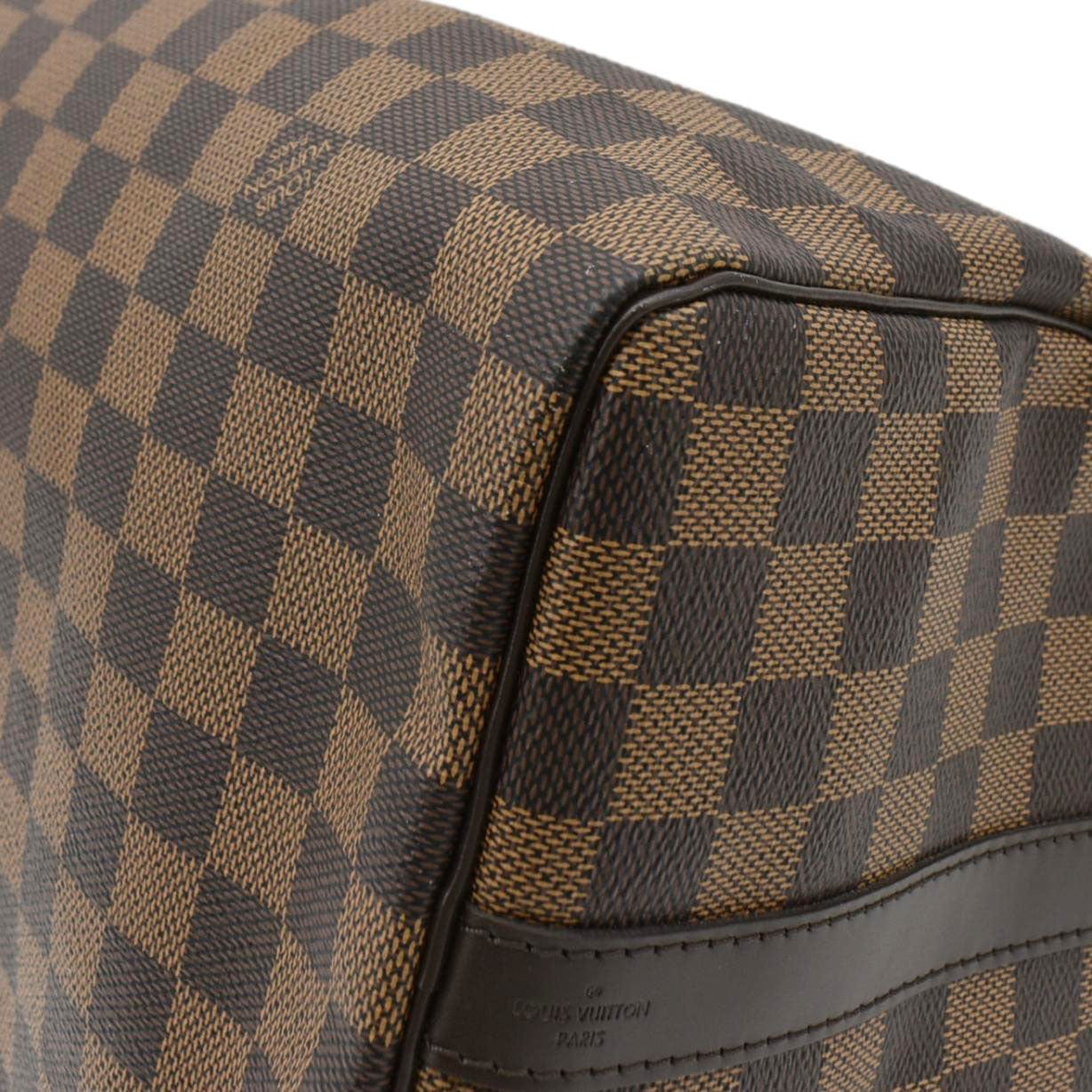 LOUIS VUITTON Speedy 30 Bandouliere Damier Ebene Shoulder Bag Brown - Image 8