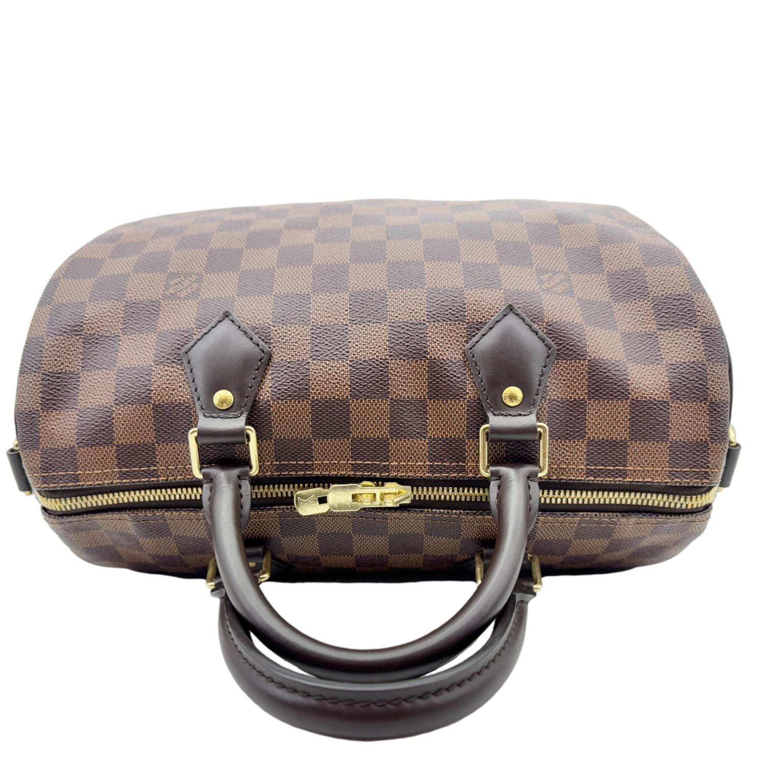 LOUIS VUITTON Speedy 30 Bandouliere Damier Ebene Shoulder Bag Brown - Image 6