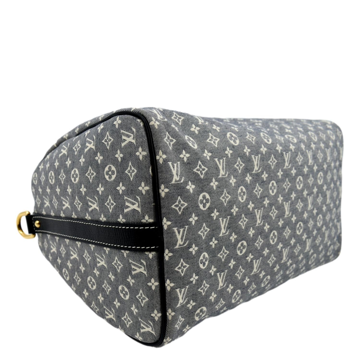 LOUIS VUITTON Speedy 30 Monogram Idylle Satchel Bag Fusain - Image 8