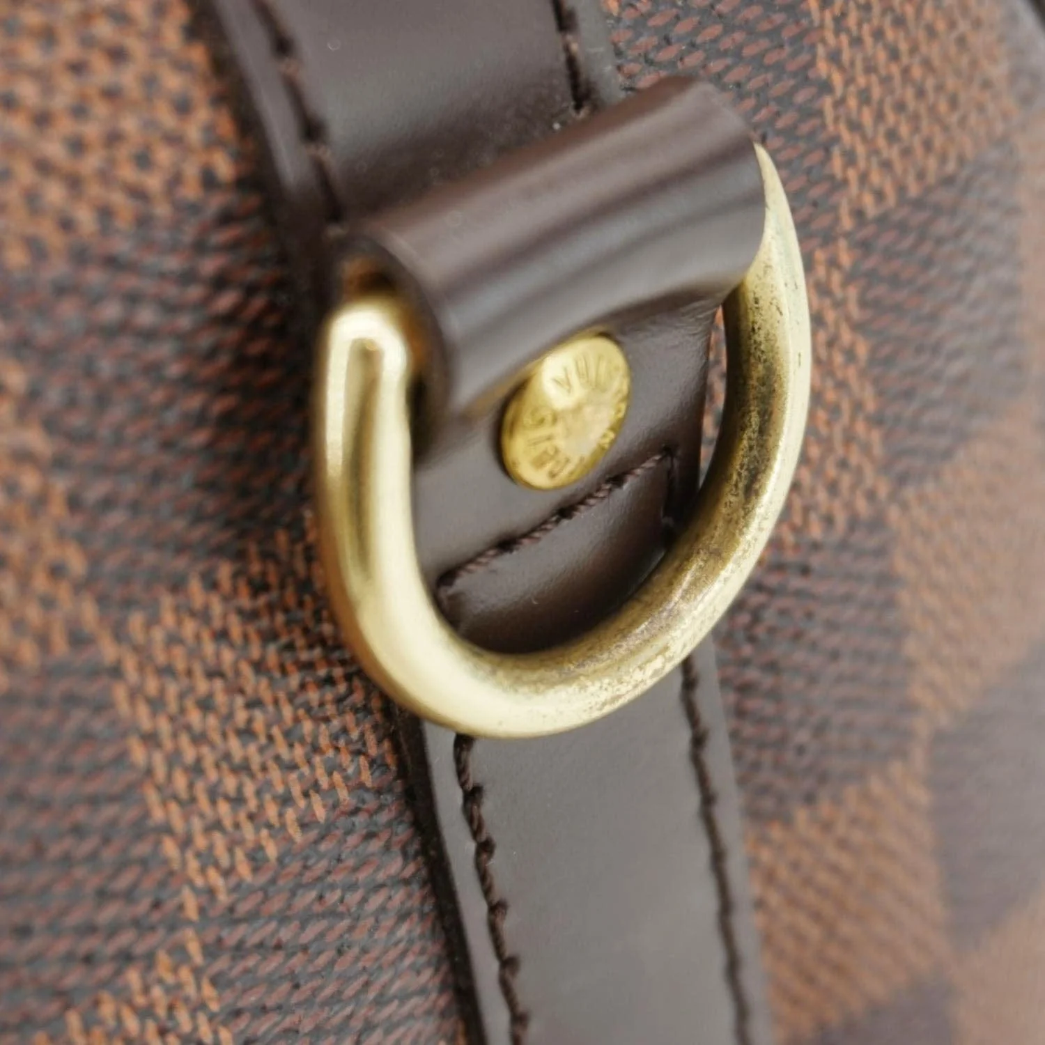 LOUIS VUITTON Speedy 30 Bandouliere Damier Ebene Shoulder Bag Brown - Image 12