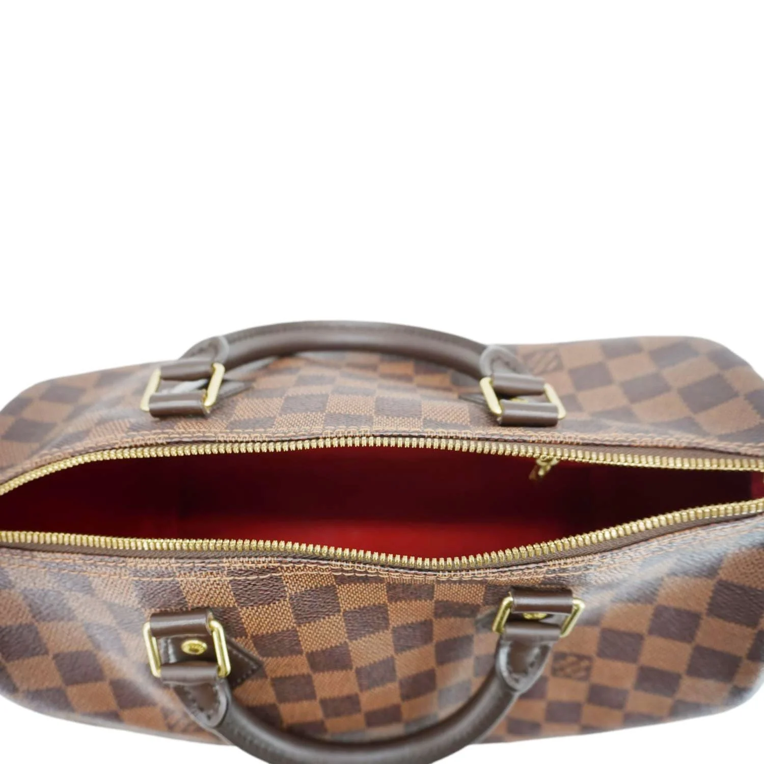 LOUIS VUITTON Speedy 30 Bandouliere Damier Ebene Shoulder Bag Brown - Image 14