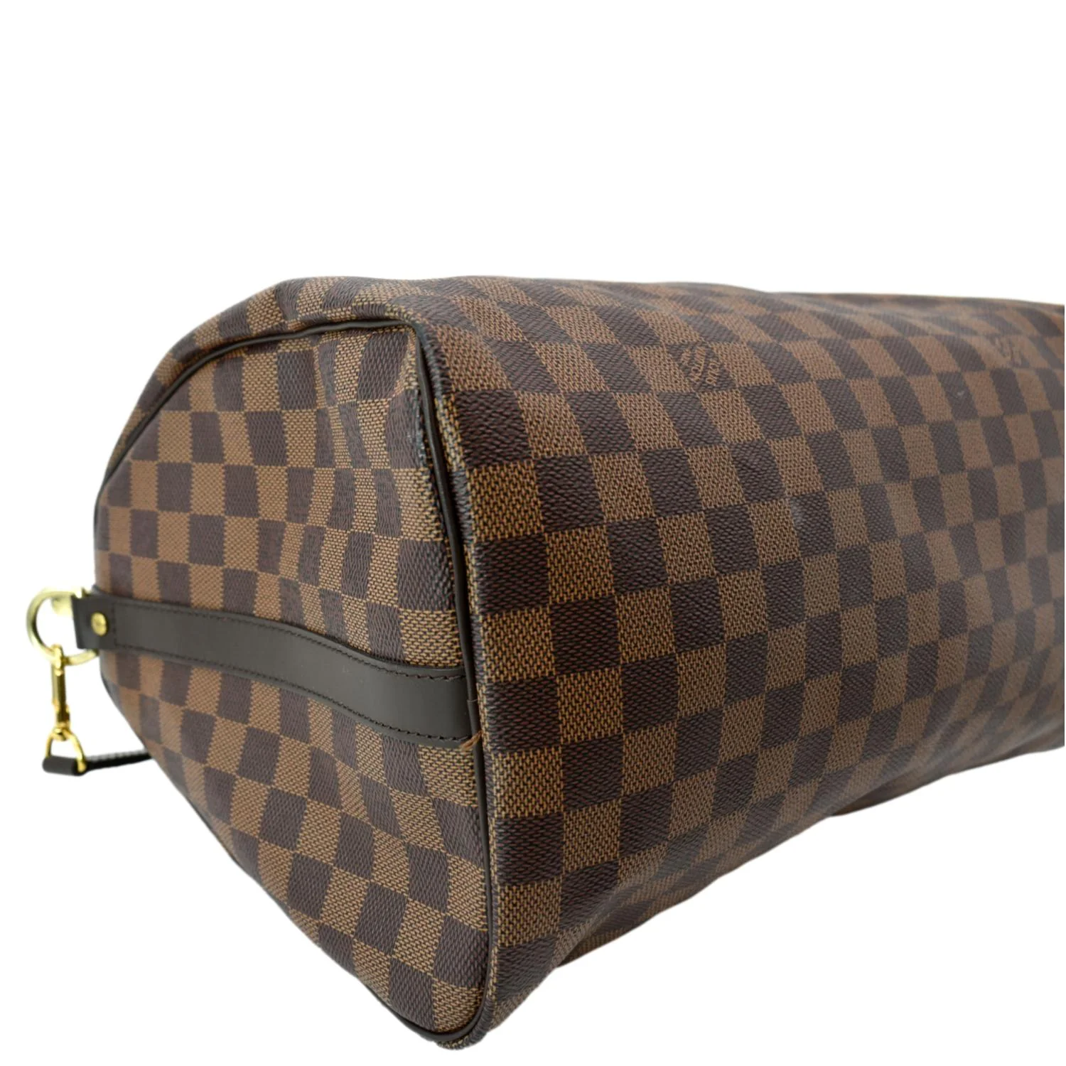LOUIS VUITTON Speedy 35 Bandouliere Damier Ebene Shoulder Bag Brown - Image 9