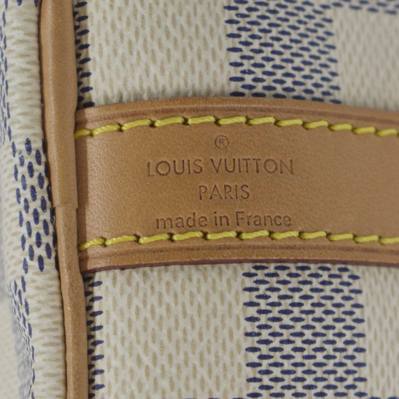 LOUIS VUITTON Speedy 25 Bandouliere Damier Azur Satchel Bag White - Image 13