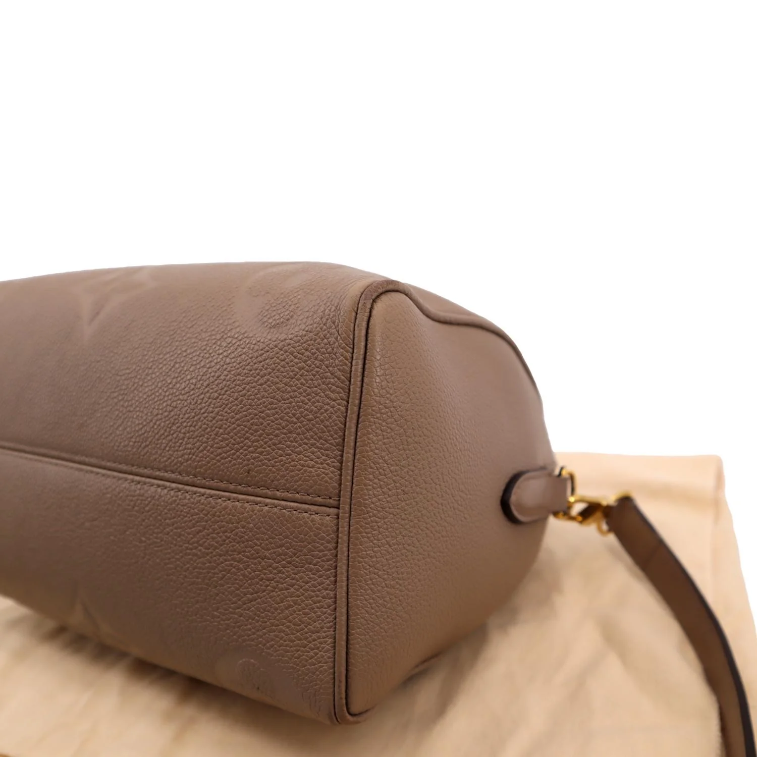 LOUIS VUITTON Speedy 25 Bandouliere Monogram Empreinte Shoulder Bag Tourterelle - Image 8