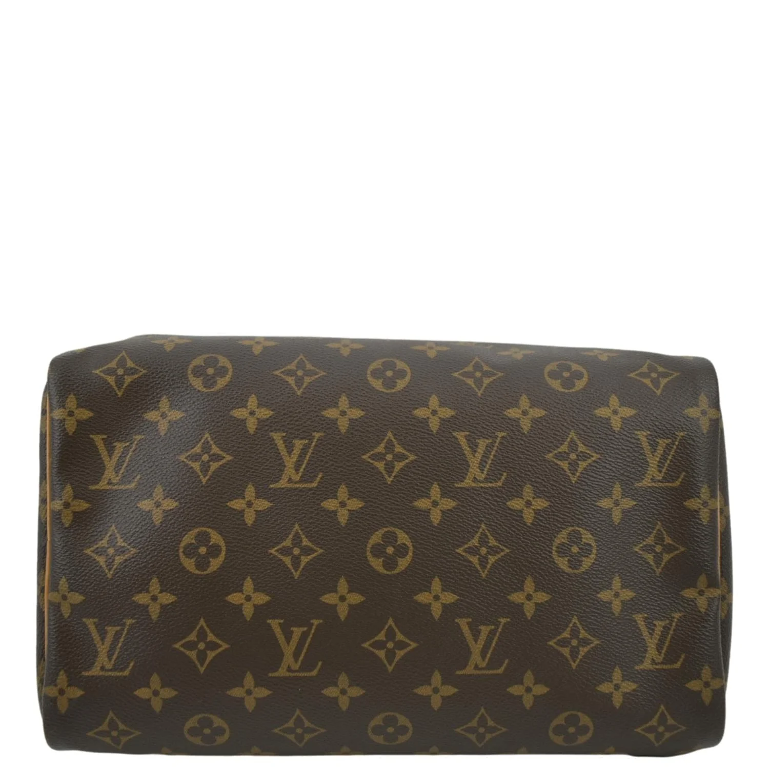 LOUIS VUITTON Speedy 30 Monogram Canvas Satchel Bag Brown - Image 11