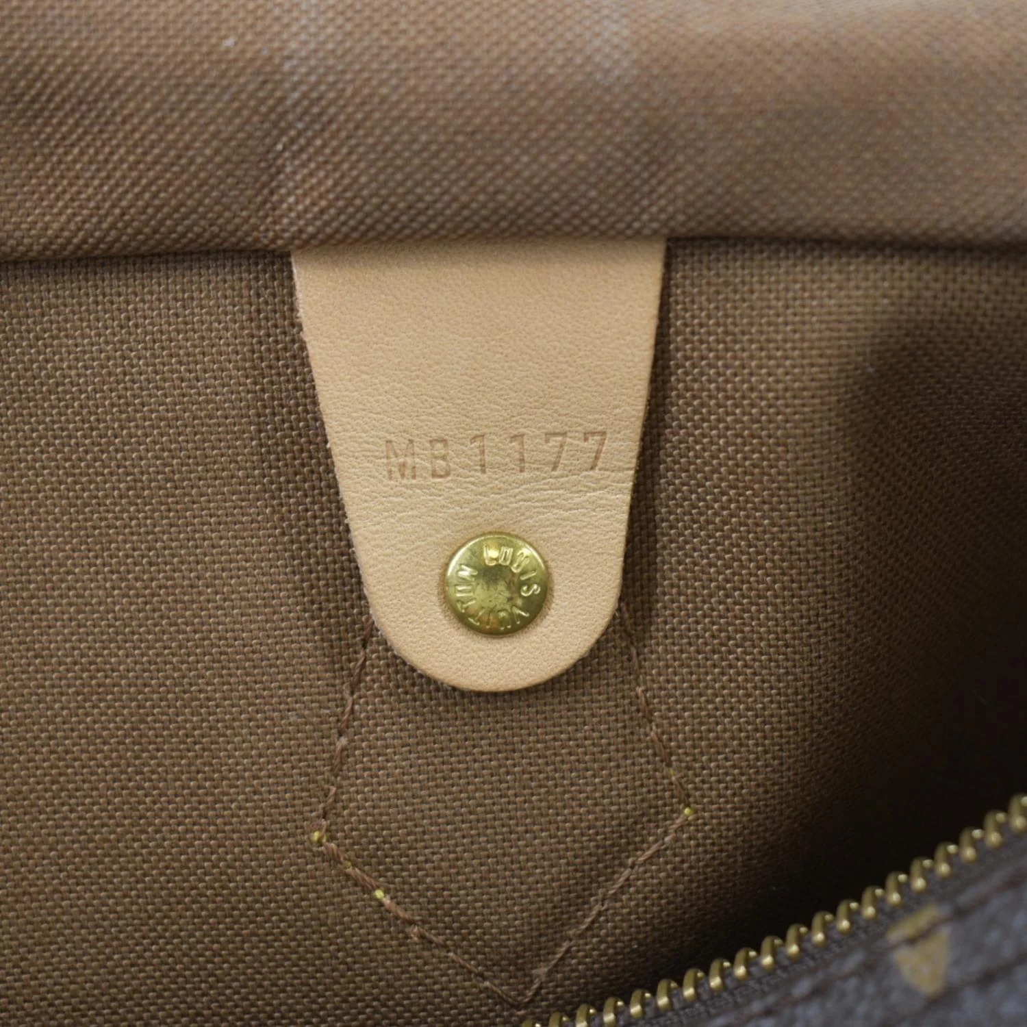 LOUIS VUITTON Speedy 30 Monogram Canvas Satchel Bag Brown - Image 14