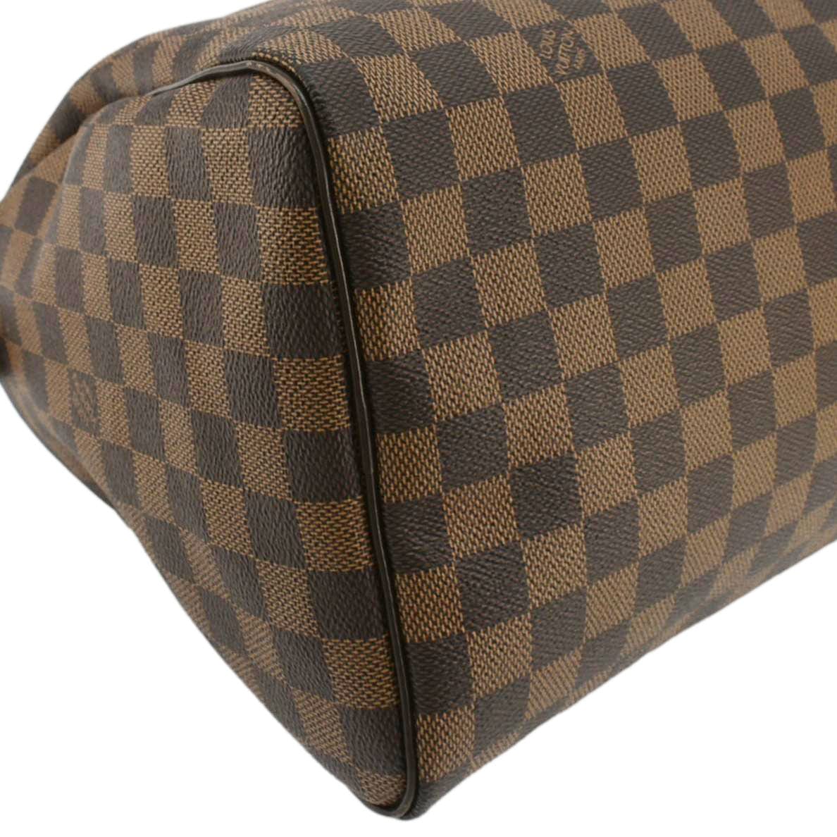 LOUIS VUITTON Speedy 30 Damier Ebene Satchel Bag Brown - Image 8