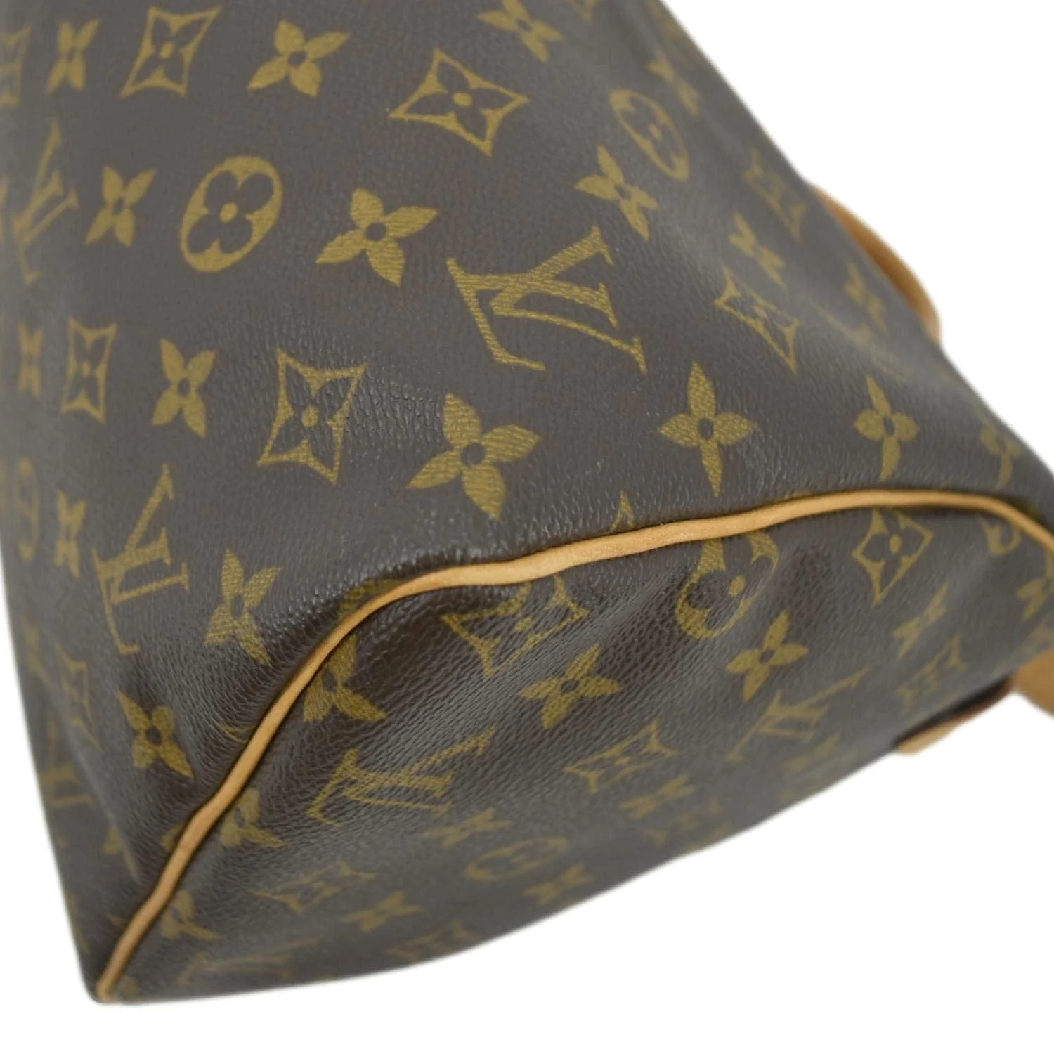 LOUIS VUITTON Speedy 30 Monogram Canvas Satchel Bag Brown - Image 10