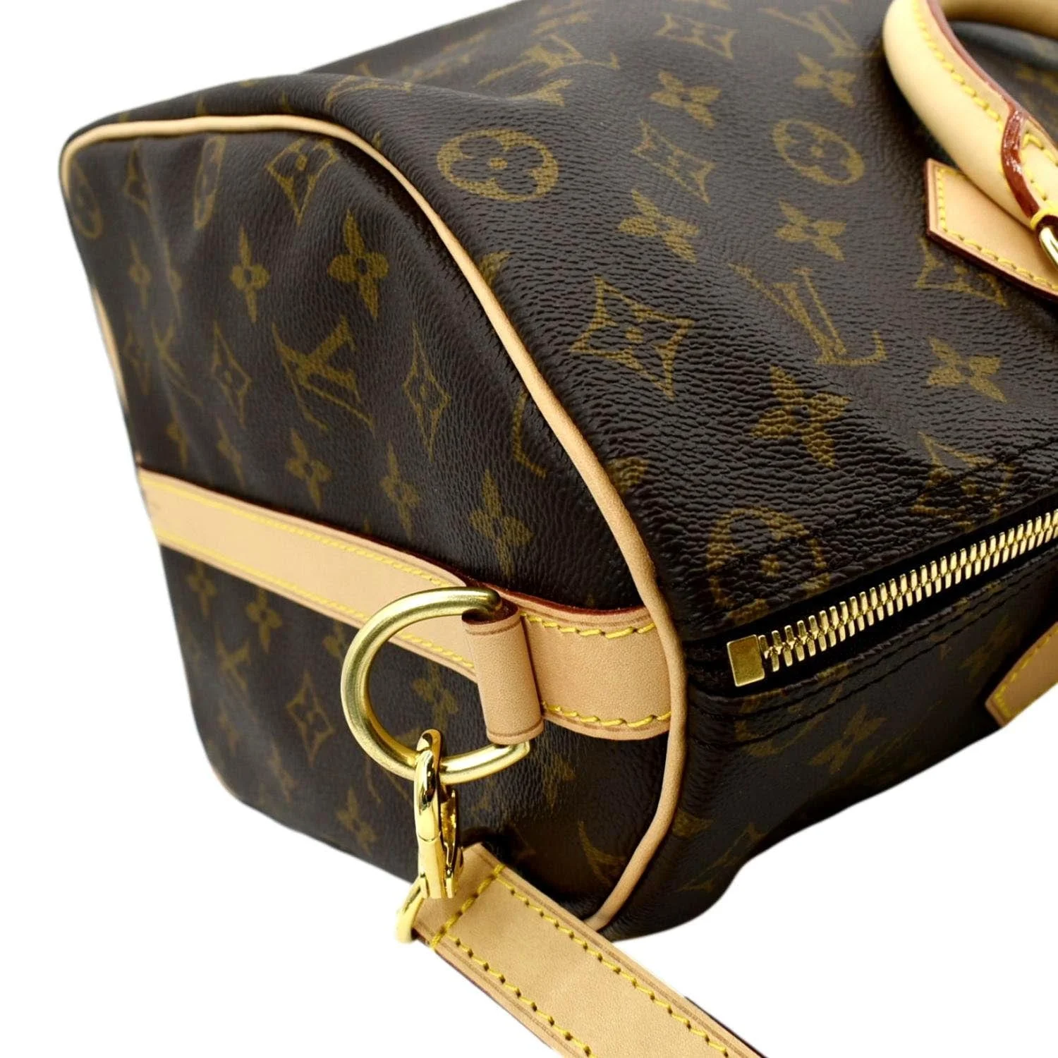 LOUIS VUITTON Speedy 35 Bandouliere Monogram Canvas Shoulder Bag Brown - Image 6