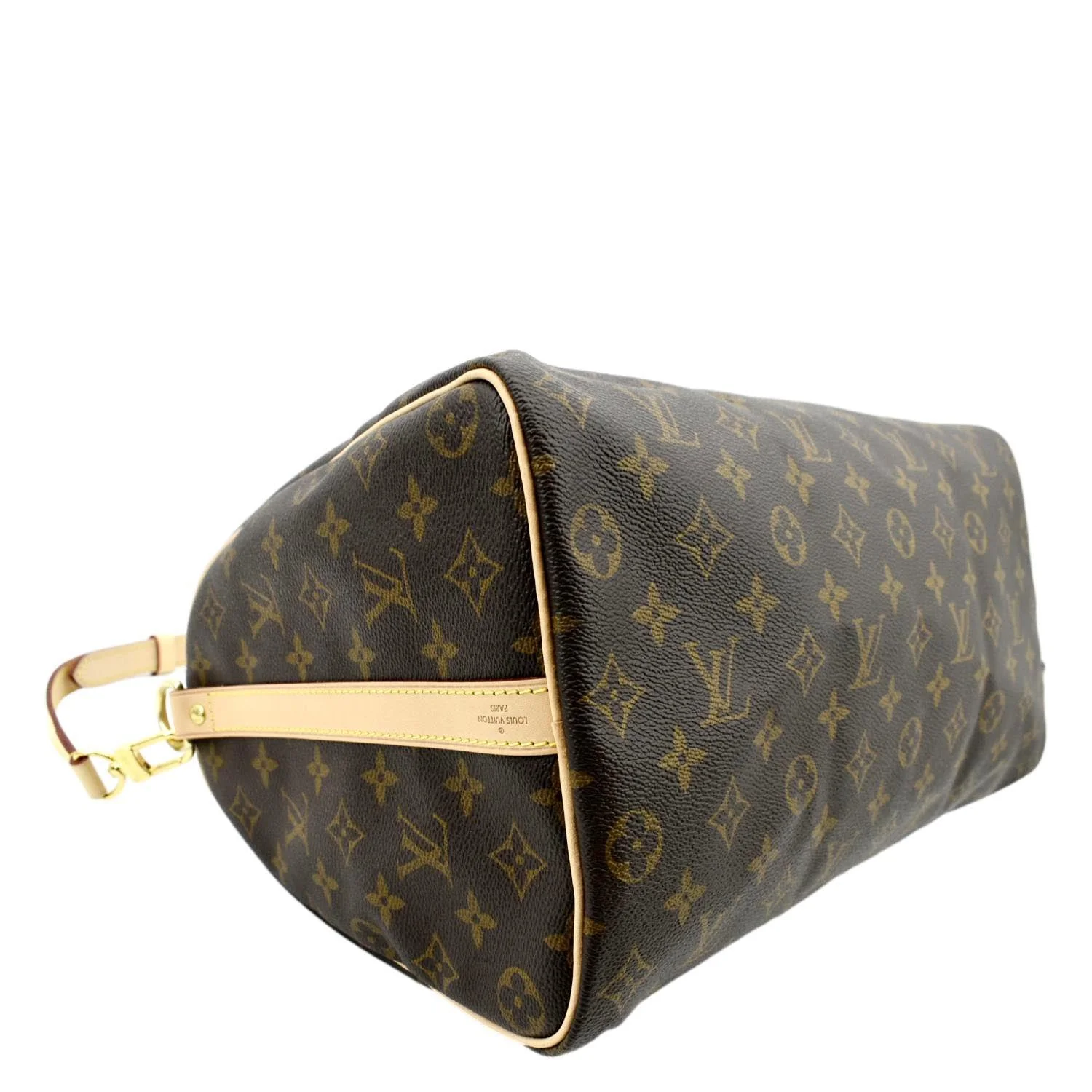 LOUIS VUITTON Speedy 35 Bandouliere Monogram Canvas Shoulder Bag Brown - Image 8