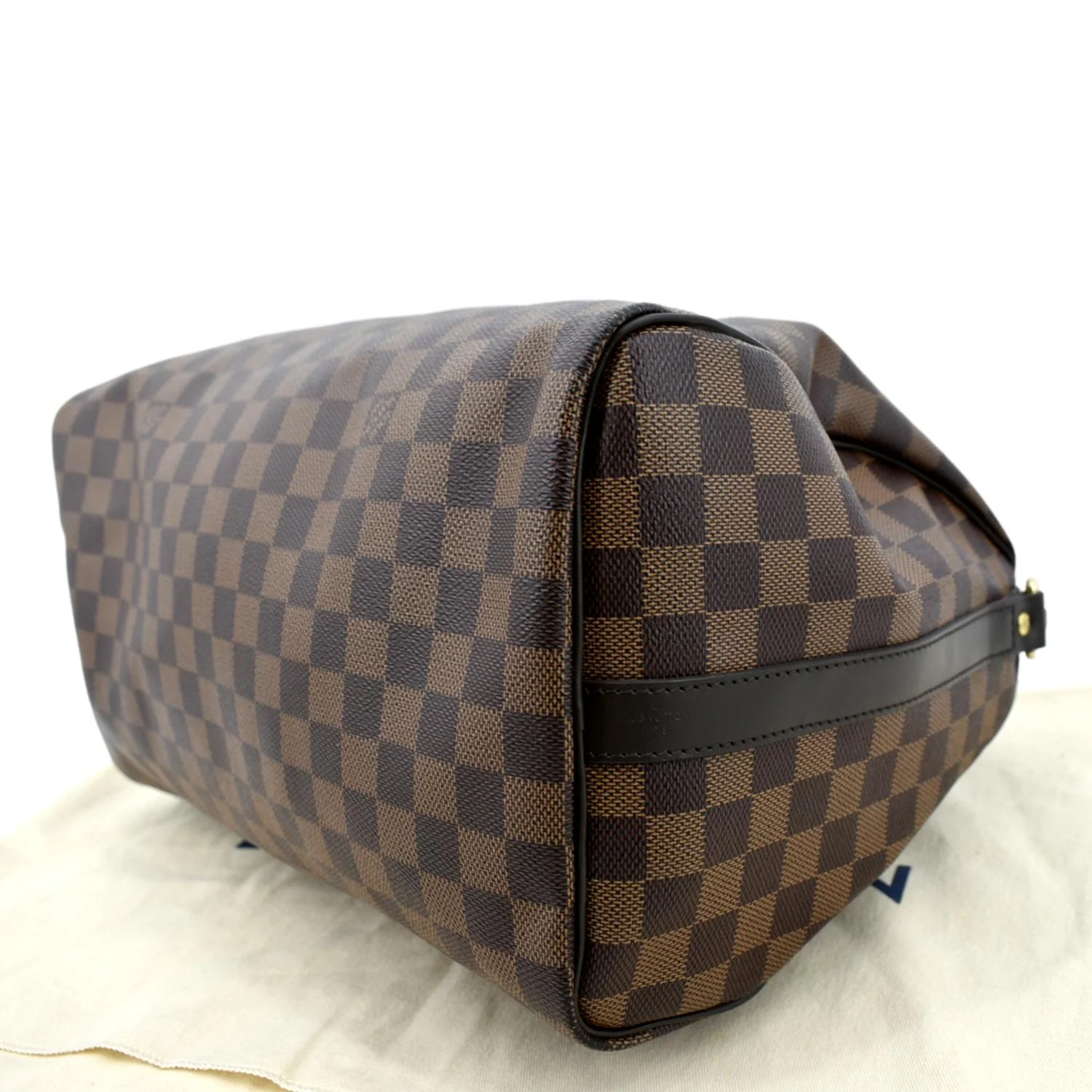 LOUIS VUITTON Speedy 35 Bandouliere Damier Ebene Shoulder Bag Brown - Image 7
