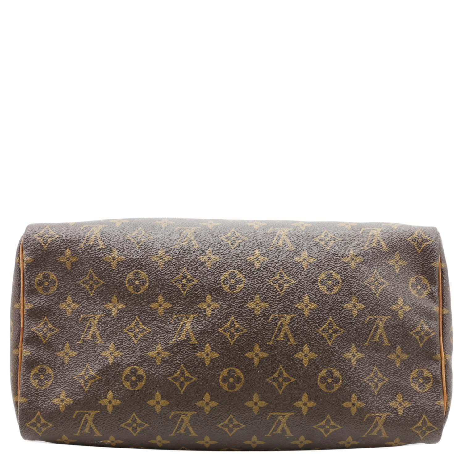 LOUIS VUITTON Speedy 35 Monogram Canvas Satchel Bag Brown - Image 10