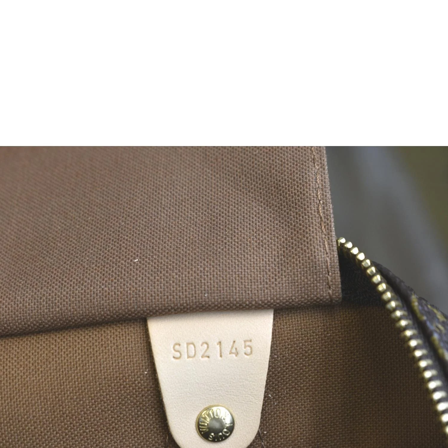 LOUIS VUITTON Speedy 35 Monogram Canvas Satchel Bag Brown - Image 13