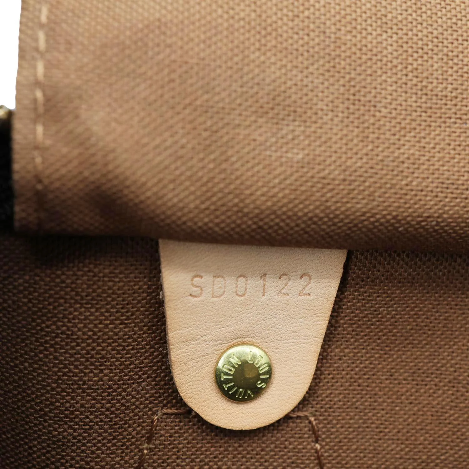 LOUIS VUITTON Speedy 35 Monogram Canvas Satchel Bag Brown - Image 18