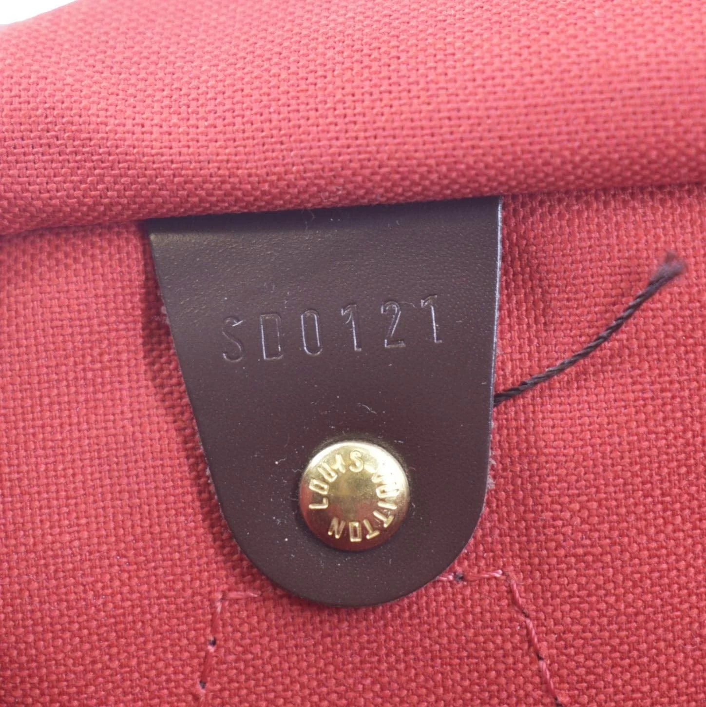 LOUIS VUITTON Speedy 35 Damier Ebene Satchel Bag Brown - Image 13