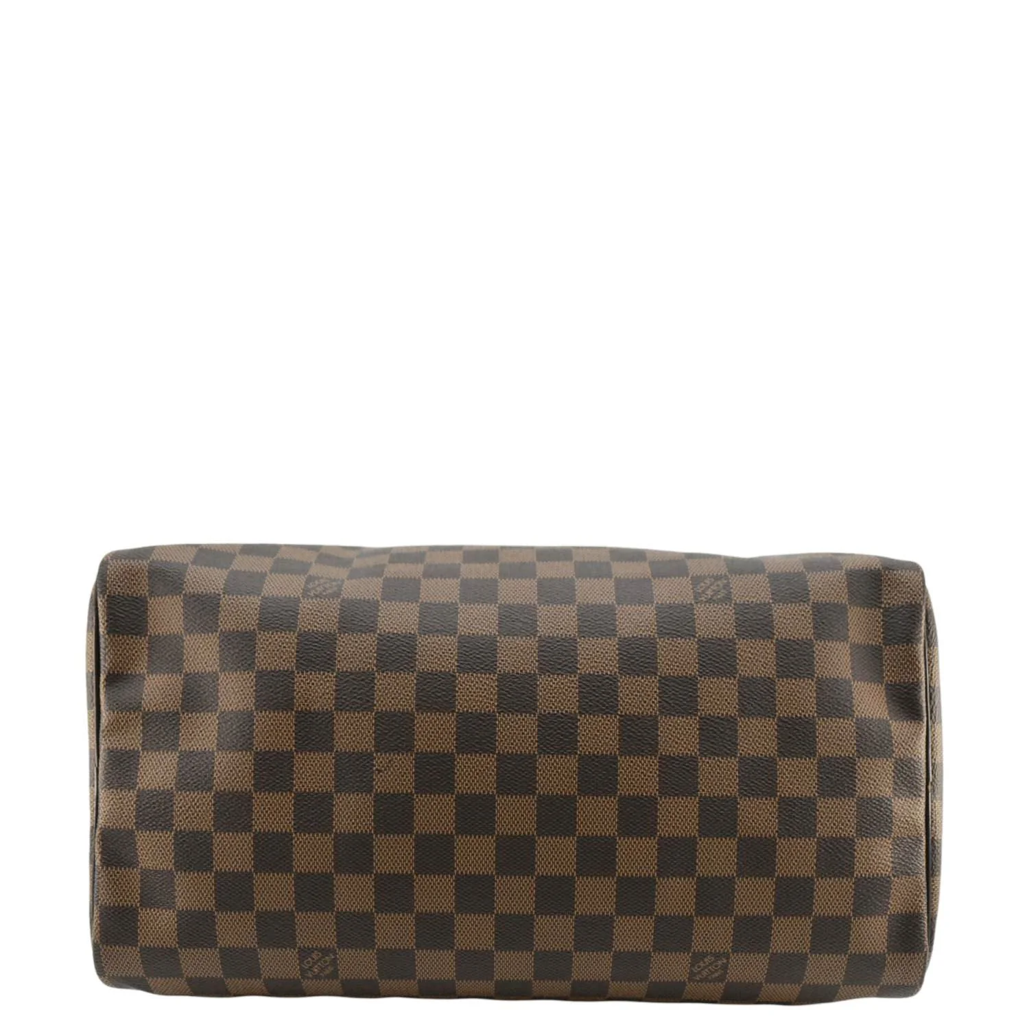 LOUIS VUITTON Speedy 35 Damier Ebene Satchel Bag Brown - Image 10