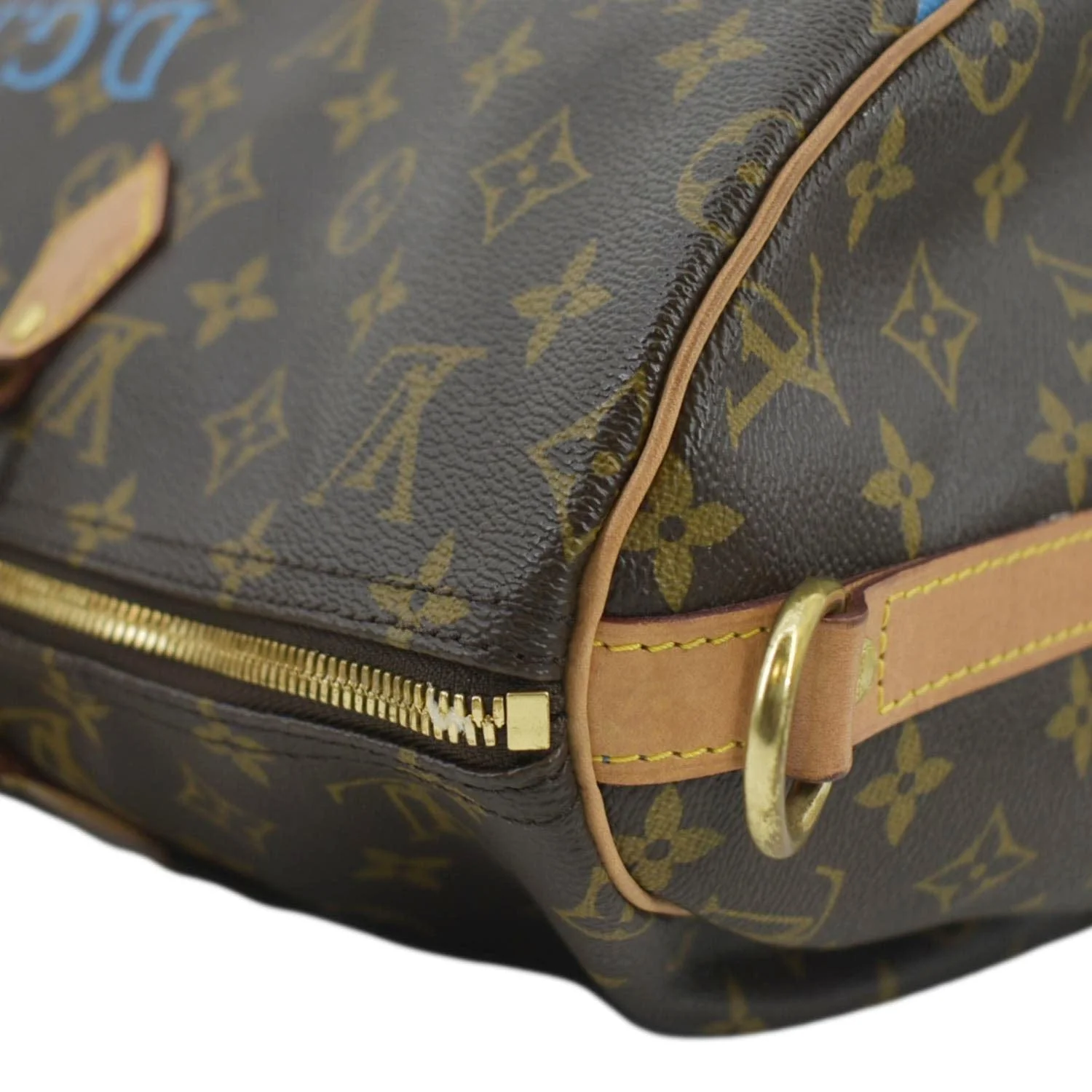 LOUIS VUITTON Speedy 40 Bandouliere Heritage Monogram Canvas Travel Bag Brown - Image 6