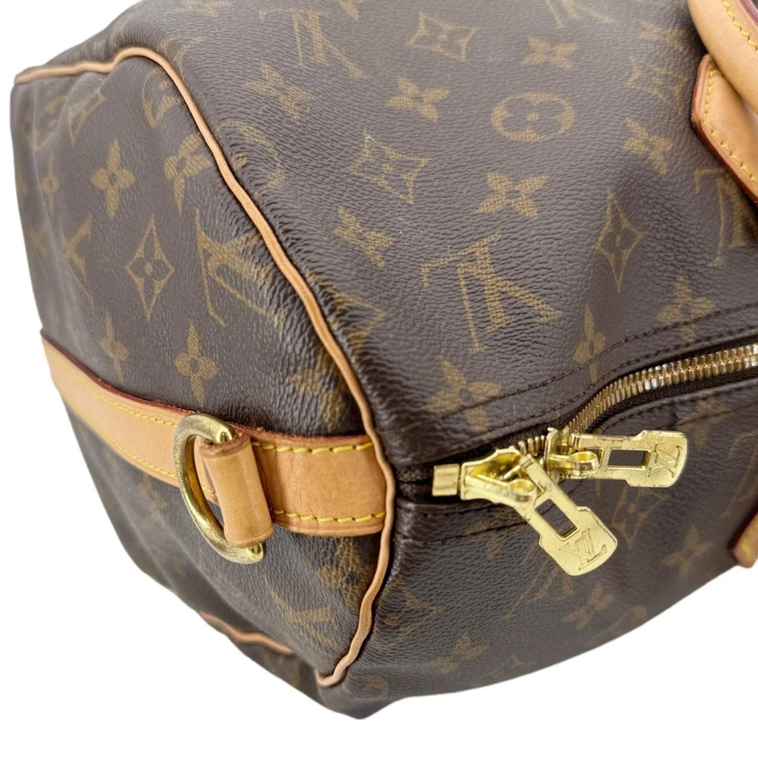 LOUIS VUITTON Speedy 40 Bandouliere Monogram Canvas Shoulder Bag Brown - Image 4