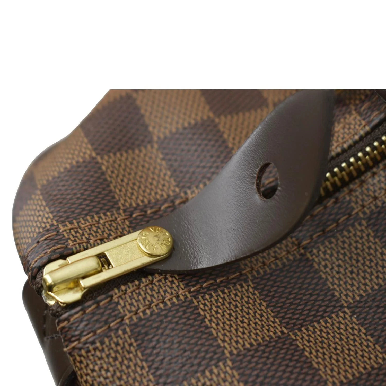 LOUIS VUITTON  Speedy 35 Damier Ebene Satchel Bag Brown - Image 9