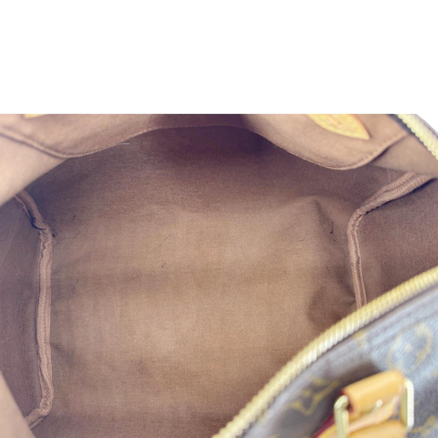 LOUIS VUITTON Speedy 30 Monogram Canvas Satchel Bag Brown - Image 15
